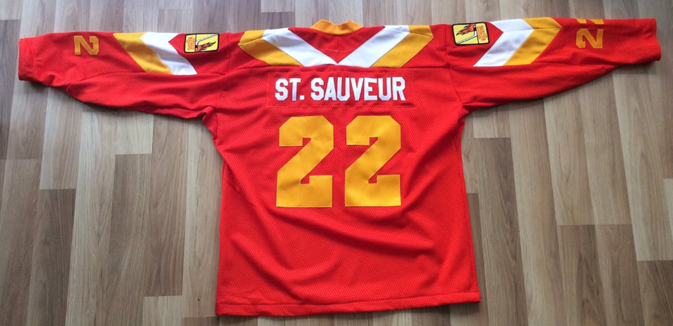 Custom-designed Claude St. Sauveur jersey. photo: Wafflebored