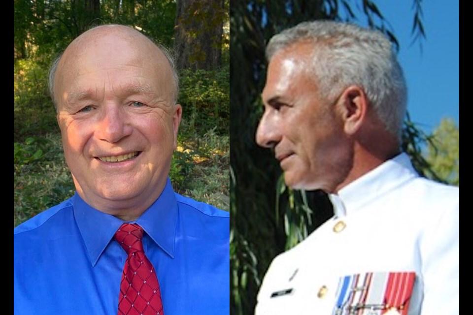 David Screech, left, and Sid Tobias are running for mayor in View Royal. PHOTOS SUBMITTED
