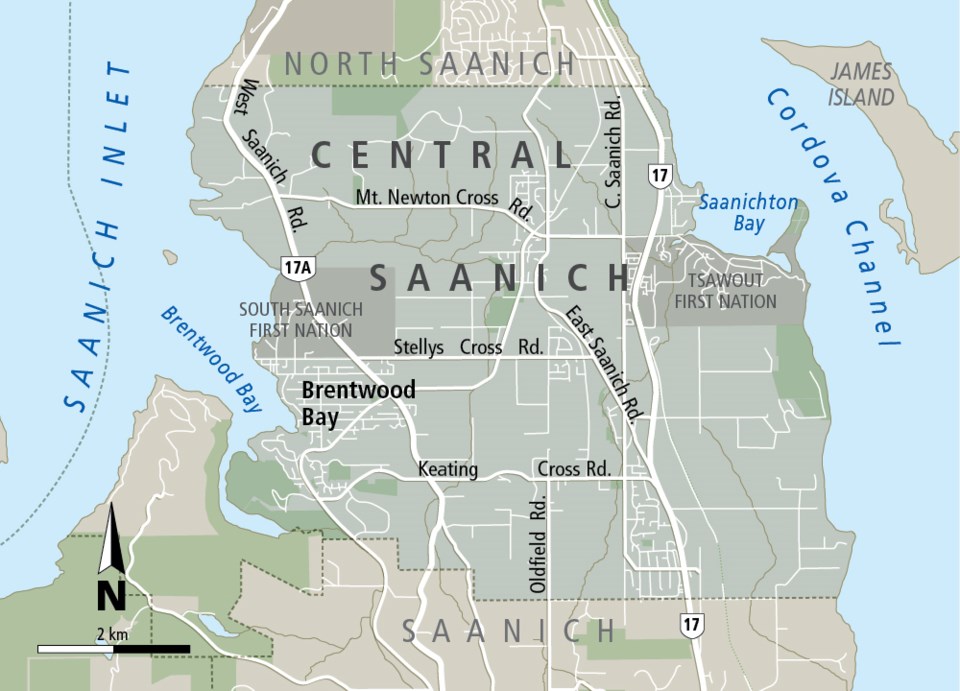 Municipality map-Central Saanich