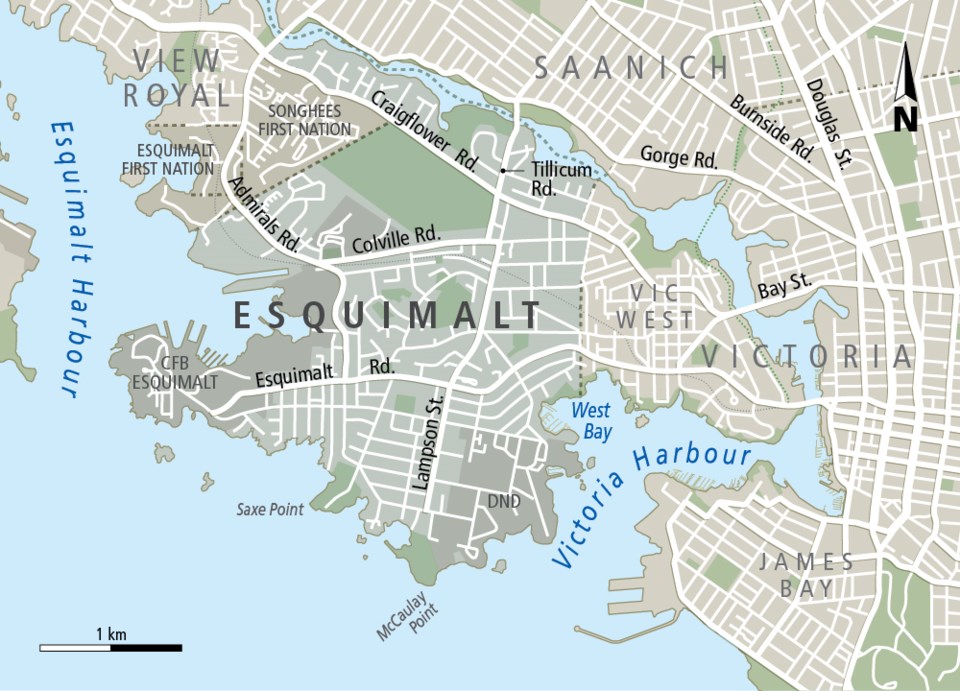 Municipality map-Esquimalt