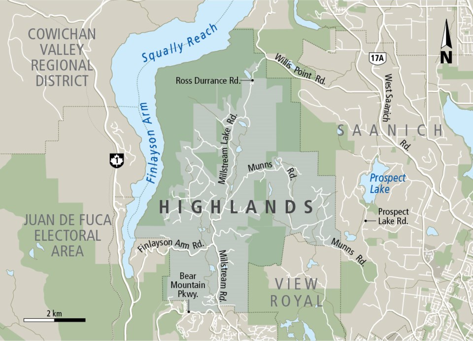 Municipality map-Highlands