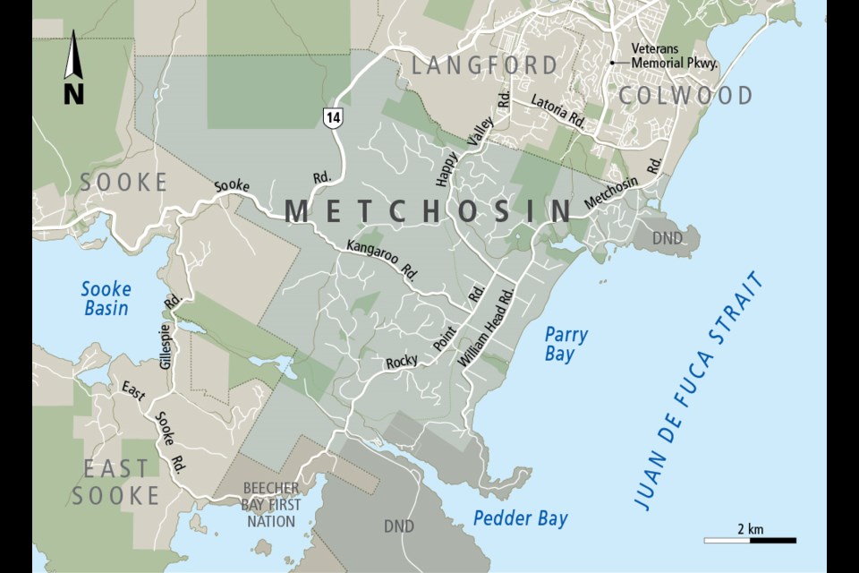 Map of Metchosin