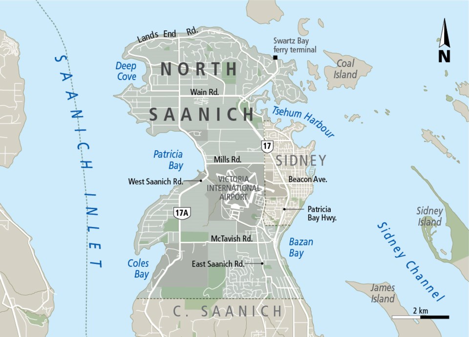 Municipality map-North Saanich