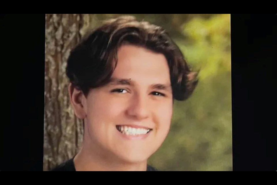 Kieran Harper has been identified as the teen who died in crash in Mill Bay on Thursday, Feb. 29, 2024. VIA GOFUNDME