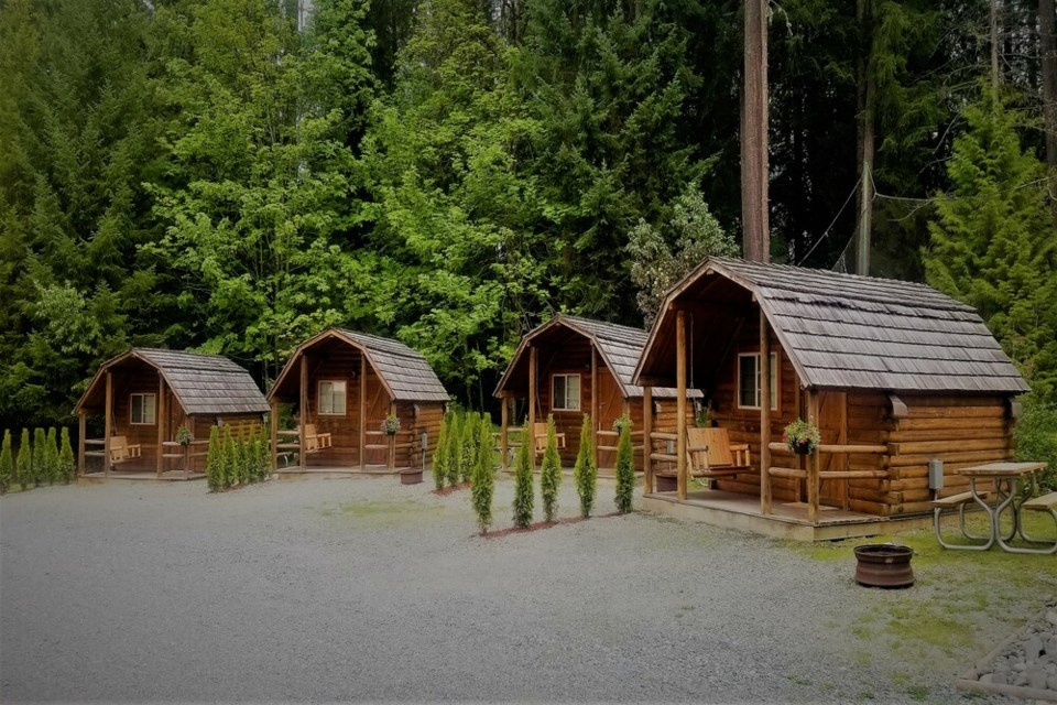 The resort is rich in amenities, including ready-to-camp cabin rentals.