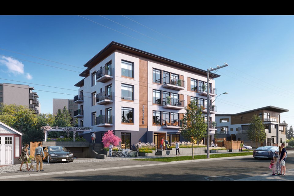 Architectural rendering of Homewood Constructor’s new boutique 24 unit condominiums at 565 Toronto Street. 