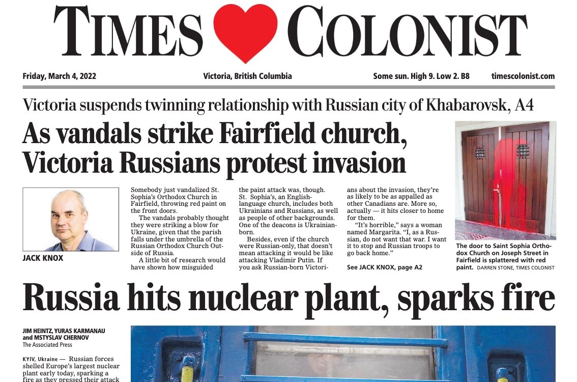 Recent issues of the Times Colonist being added to PressReader
