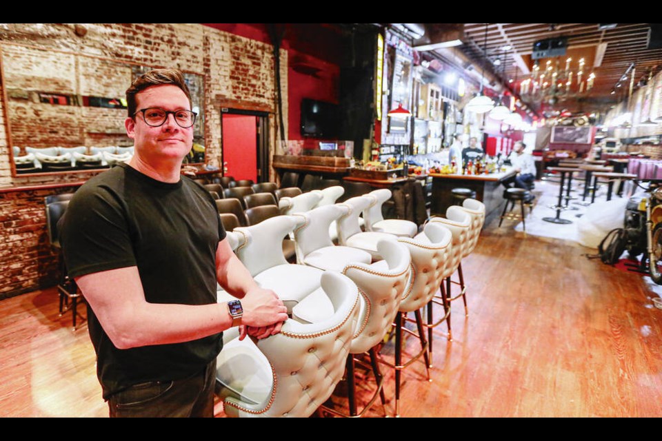Lucky Bar owner Dylan Pitcher is re-opening his venue on Friday after two years of being closed to COVID-19. ADRIAN LAM, TIMES COLONIST