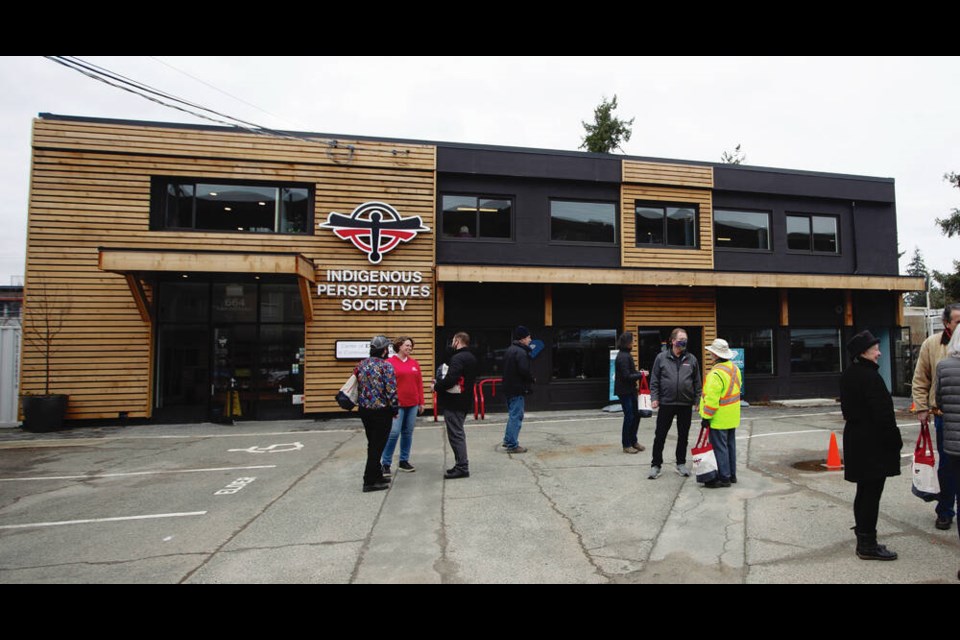 HeroWork volunteers renovated a former die casting shop in Langford for the the Indigenous Perspectives Society, transforming it into a culturally relevant space. DARREN STONE, TIMES COLONIST 