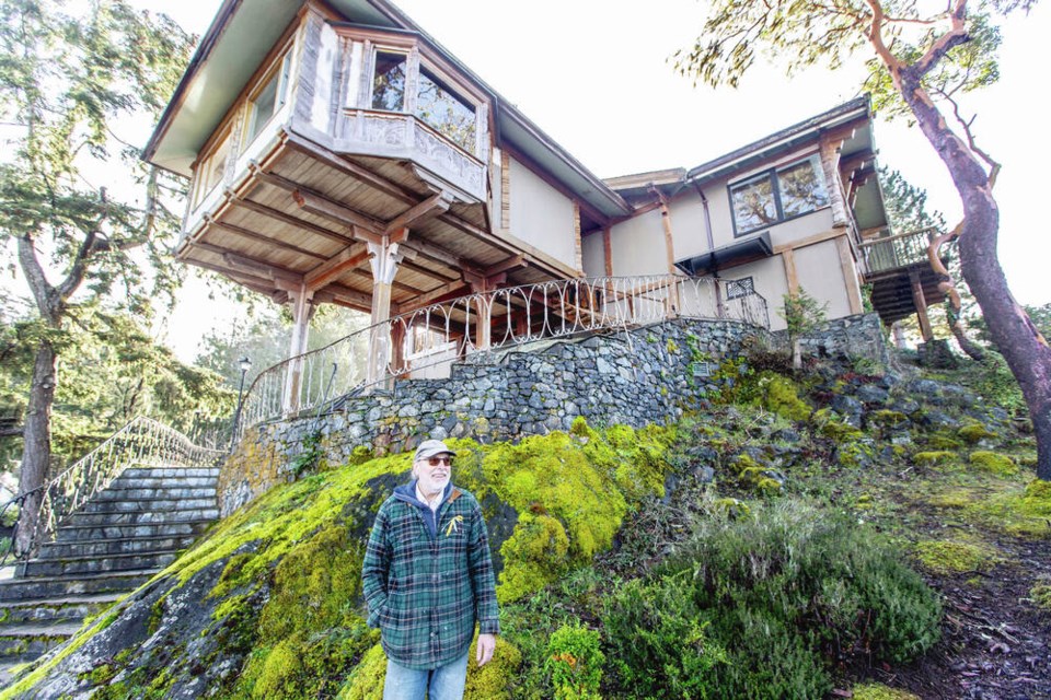 Brian Holowaychuk at Grouse Nest. He and wife Sharon are preparing to house Ukrainian refugees on the East Sooke property. DARREN STONE, TIMES COLONIST 