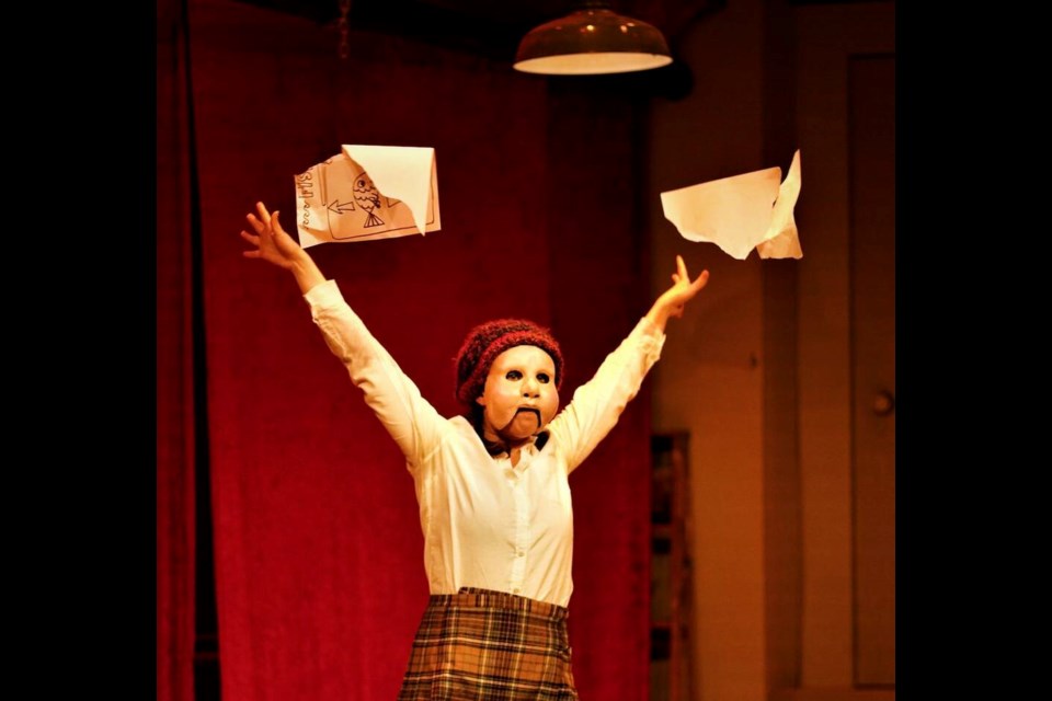 Kathleen O'Reilly stars in the Blue Bridge theatre presentation of I, Claudia at the Roxy Theatre.  Credit Jam Hamidi