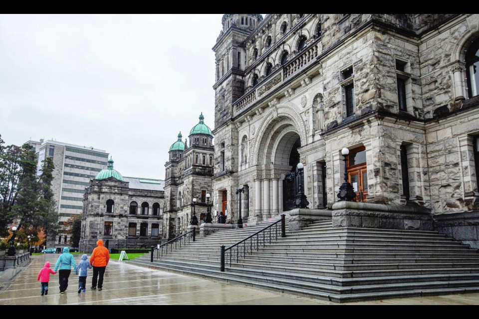 The B.C. legislature in downtown Victoria. DARREN STONE, TIMES COLONIST 