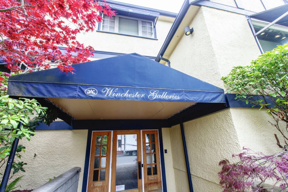 Winchester Galleries on Oak Bay Avenue is listed for lease. DARREN STONE, TIMES COLONIST 