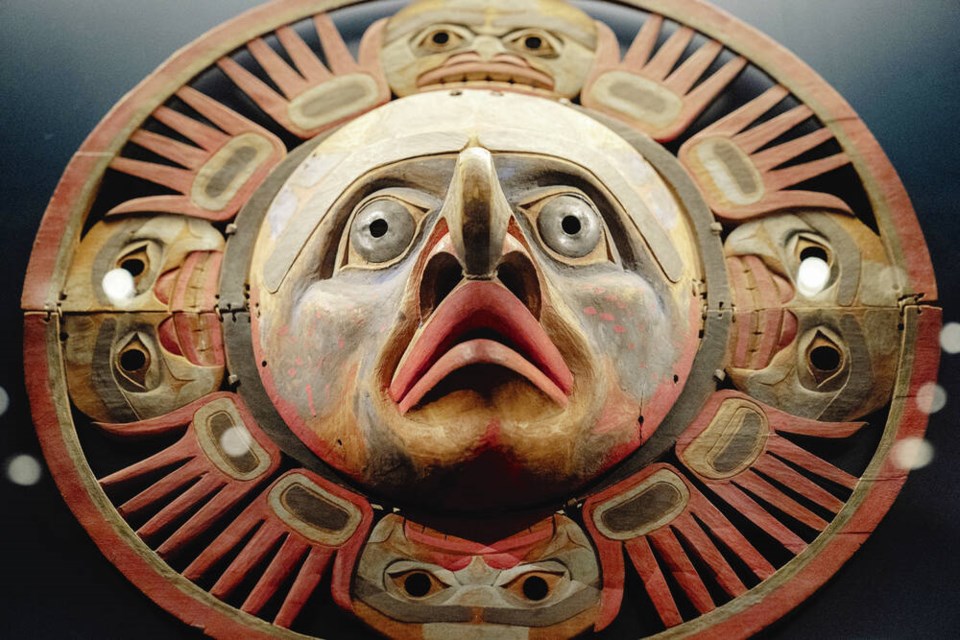 A Native American mask from the American Museum of Natural History