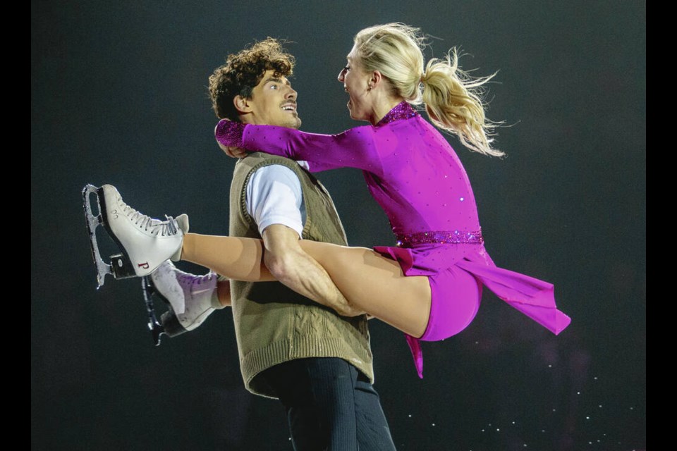 Ice dancers Piper Gilles and Paul Poirier were among Stars on Ice performers who put on a show for more than 5,000 fans at Save-on-Foods Memorial Centre on Saturday. DARREN STONE, TIMES COLONIST 