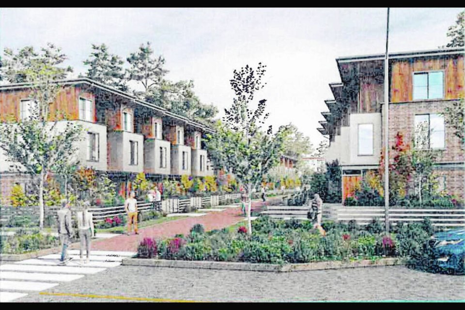 An artist's rendering of the Village South development. Via District of Lantzville 