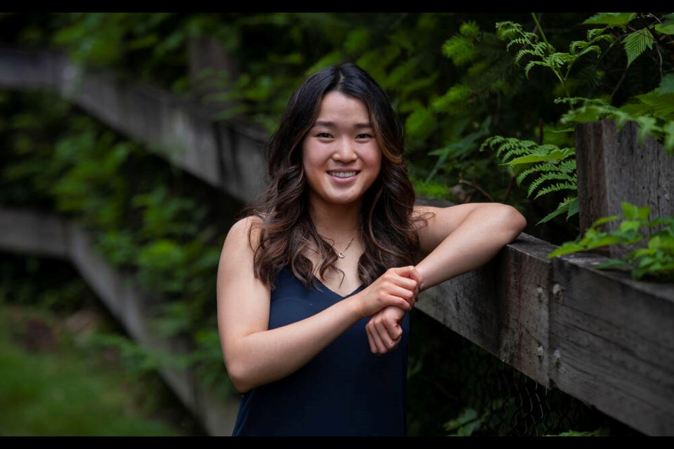 Abby Chow is a Grade 12 student at Gleneagle Secondary School in Coquitlam. She entered the first year of the district's mandarin immersion program in Grade 1, and is now part of its first graduating class. JASON PAYNE, PNG