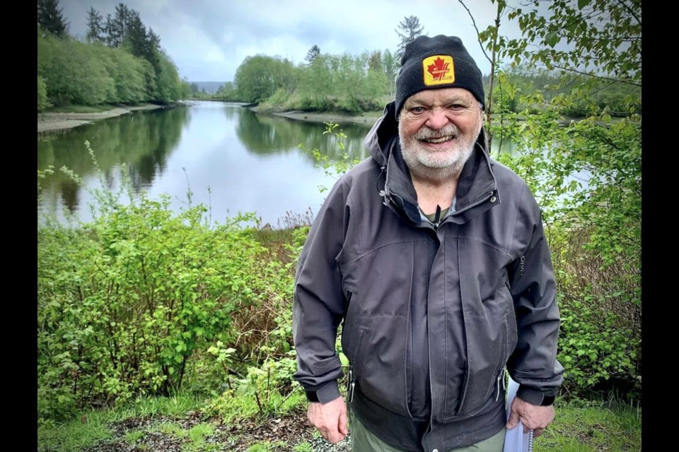 Jim Van Tine stands near Mill Pond, once the site of an industrial wasteland, in the now-restored Campbell River estuary. ROCHELLE BAKER, NATIONAL OBSERVER