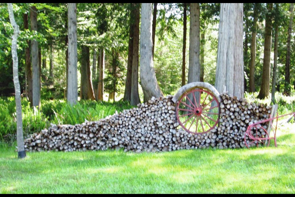 A display of natural sculpture, homestead style, in the garden of Des Kennedy and partner Sandy. HELEN CHESNUT  