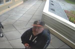 Nanaimo RCMP want to identify this man in connection with an attempted break-in. VIA NANAIMO RCMP