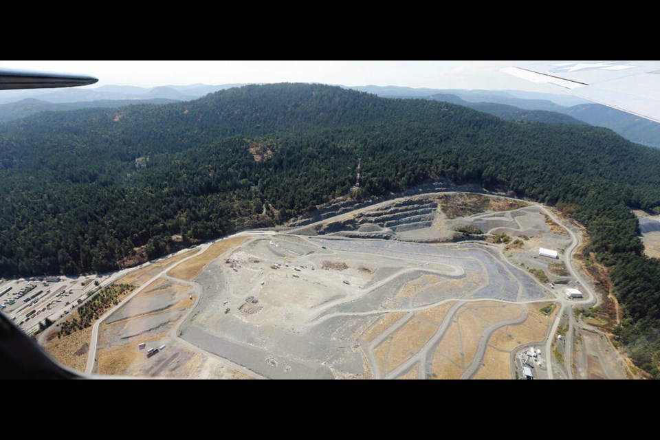 Waste being dumped at Hartland Landfill this year is on track to measure 188,300 tonnes, a 13 per cent increase from 2021. TIMES COLONIST 