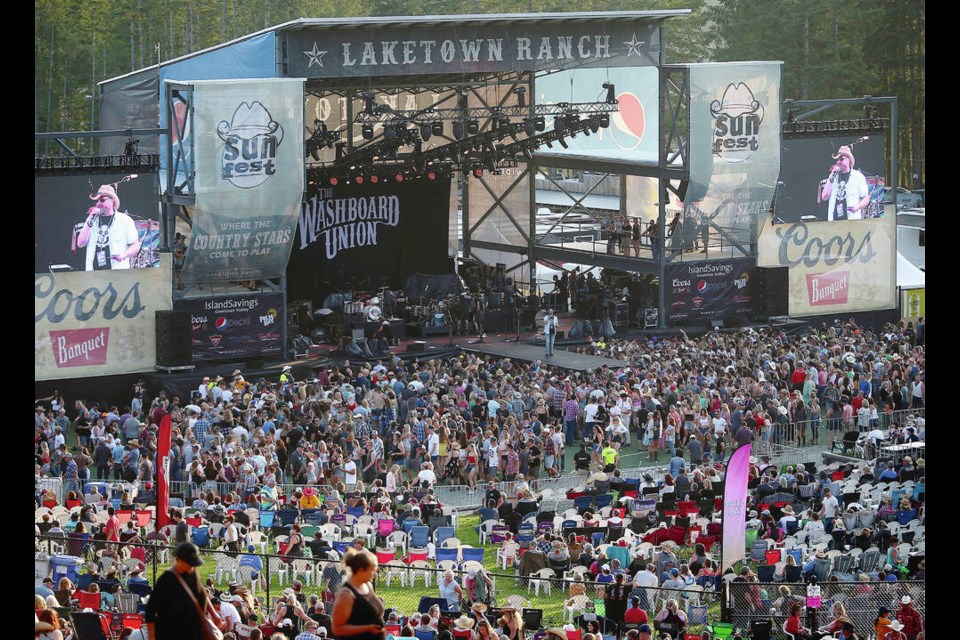 The Sunfest Country Music Festival has plenty to celebrate, from an on-site zipline to appearances by Billy Currington (July 29) and Hootie and the Blowfish's Darius Rucker (July 30). ADRIAN LAM, TIMES COLONIST 