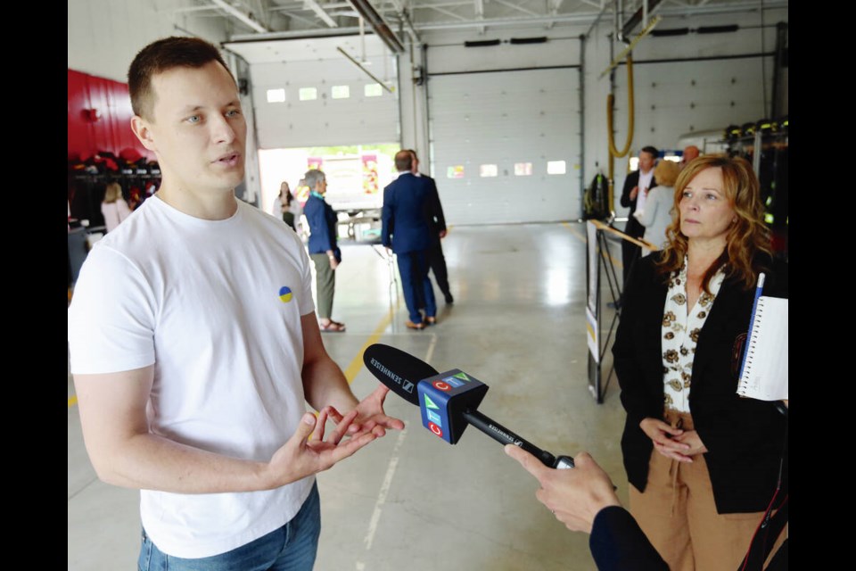 After escaping the Russian-controlled Donbas region in southeastern Ukraine, Artem Luzanovskyi has been reunited with his brother on the West Shore, has a place to live and starts a new job next week. He says hes grateful for Langfords plans to help his war-torn country. ADRIAN LAM, TIMES COLONIST 