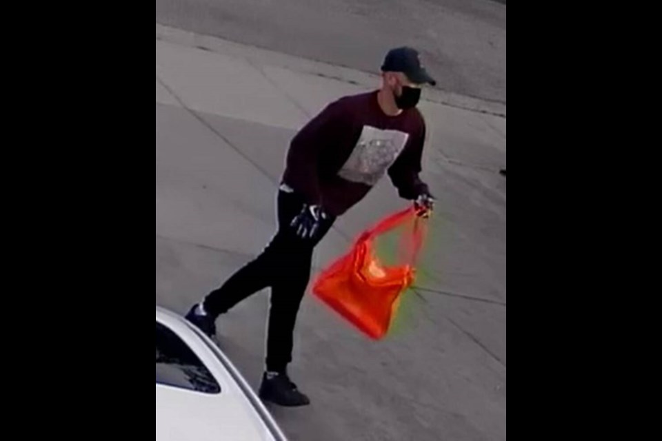 Nanaimo RCMP have released a photo of a suspect in a shooting outside a home on Laguna Way on July 7, 2022. VIA NANAIMO RCMP
