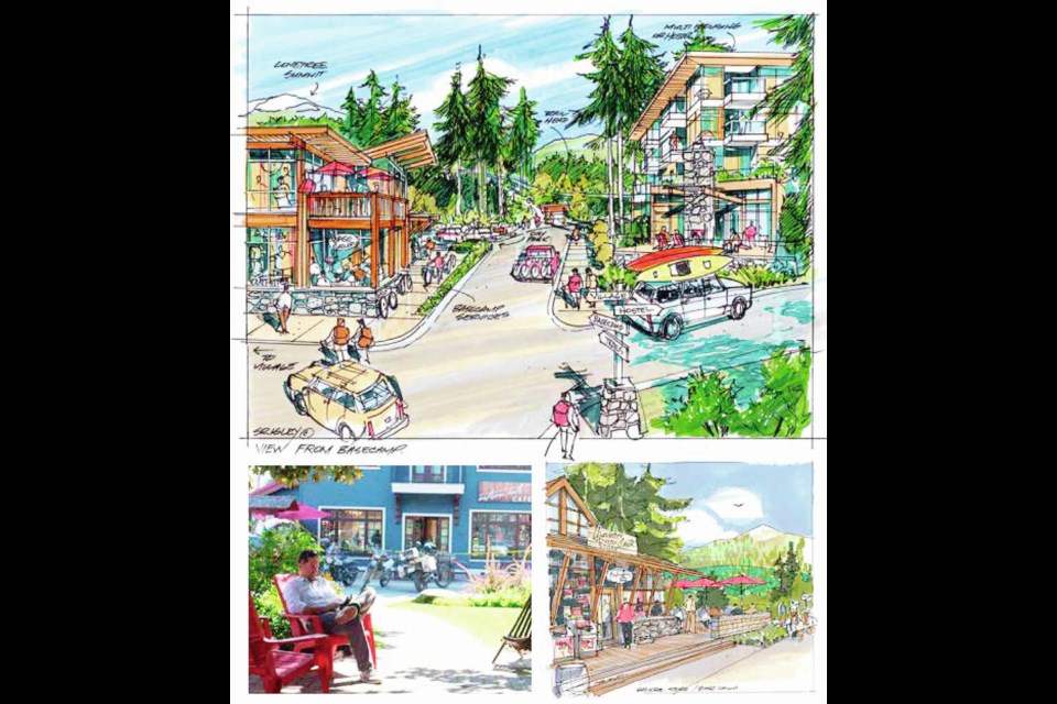 Planned  "commercial character"  at the proposed Foothills development in Lantzville. THE FOOTHILLS COMPREHENSIVE DEVELOPMENT PLAN 