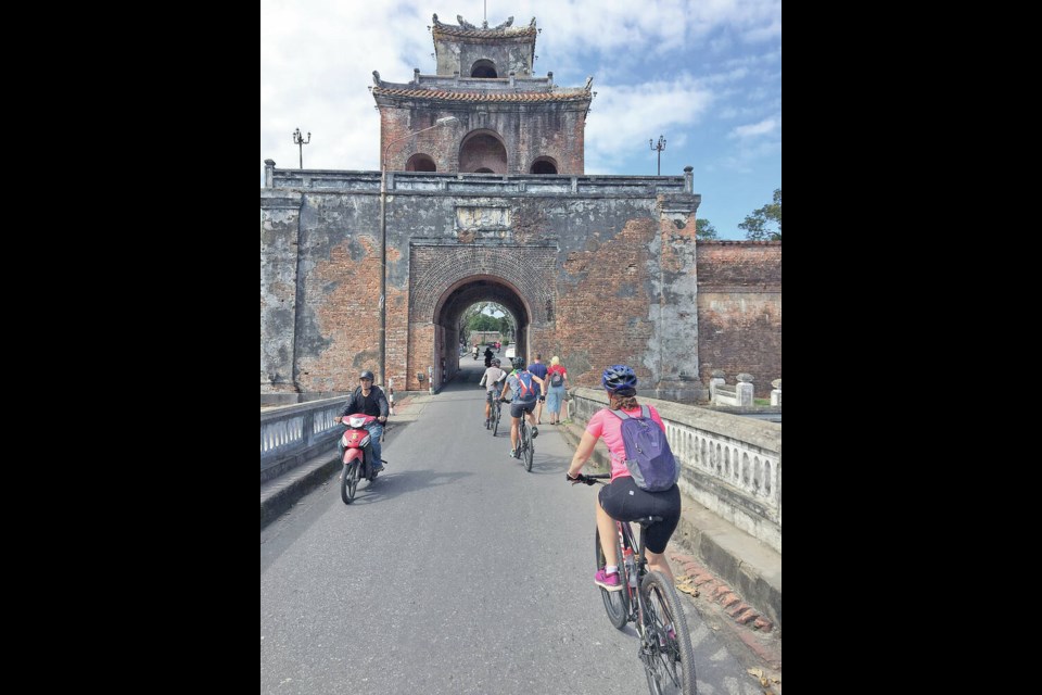 Entering the outermost walls of the Imperial Citadel in Hue. DAVID SOVKA