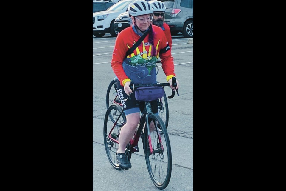 Lindsay Nicholson, who is having chemotherapy, sets out on the Tour de Rock. SUBMITTED 