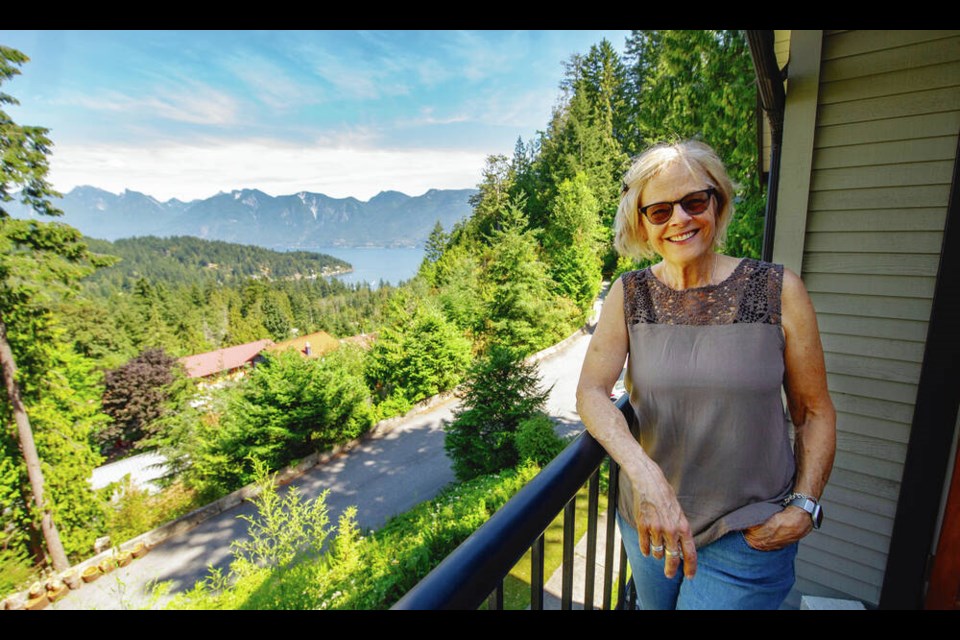 Shari Ulrich at her home on Bowen Island. Ulrich says use of the land at Cape Roger Curtis has been one of the most divisive topics in the 29 years since she moved to the island. ARLEN REDEKOP, PNG