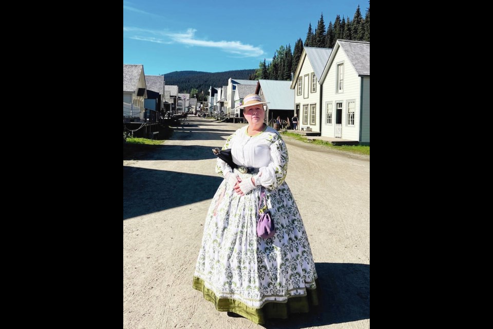 Reenactor Danette Boucher portrays Miss Florence Wilson, who was on the first bride ship in 1864 from England but became a saloon keeper, a major shareholder in two mining claims and Barkerville's librarian. KIM PEMBERTON 