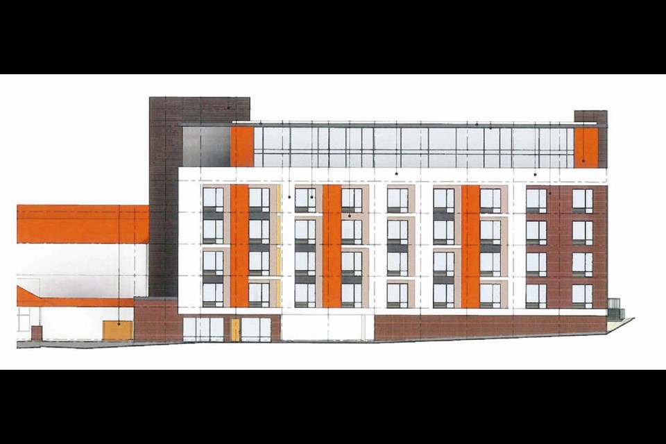 Artist's rendering of the planned expansion of the Elk Lake Inn and Suites. Studio 531 Architects Inc. 