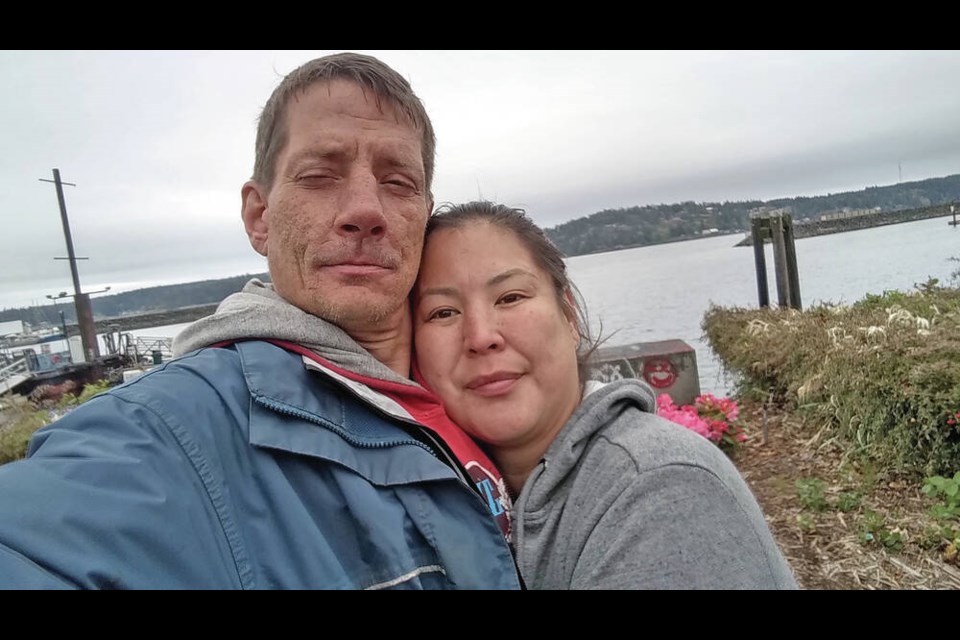 Philip and Sonja Hathaway are living in the Campbell River estuary aboard a makeshift boat. SUBMITTED 