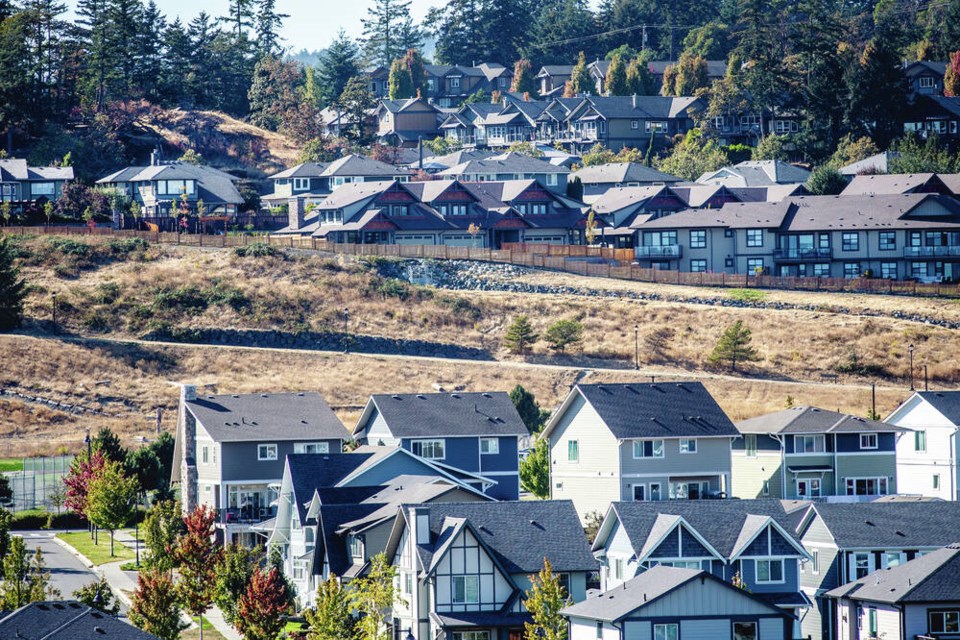 The Royal Bay development in Colwood. The city's Official Community Plan is forecasting an increase in population of up to 31,000 and nearly double its current housing inventory in the next two decades. DARREN STONE, TIMES COLONIST 