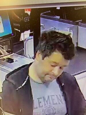 Nanaimo RCMP released this photo of a suspect in a case where a man punched another man in a grocery store in July. VIA NANAIMO RCMP 