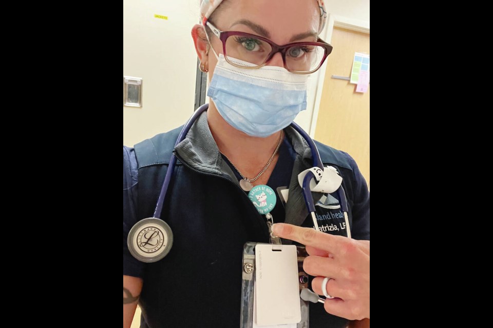 Patrizia Maier, who has been an LPN for 13 years and now works at Royal Jubilee Hospital, would like to take a bridging program to become an RN, but wouldnt be eligible under Camosun Colleges current requirements despite her years of work. VIA PATRIZIA MAIER 