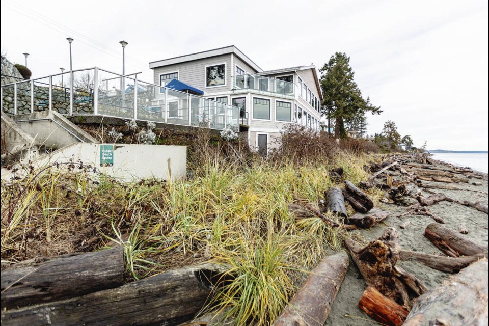 The Beach House Restaurant on Cordova Bay Road and its associated parking lots have been listed for sale. DARREN STONE, TIMES COLONIST 