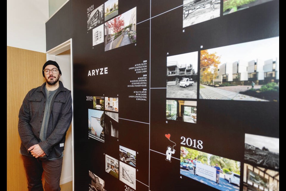 Aryze principal Luke Mari says "missing middle" represents a significant shift in thinking about housing — the traditional pattern across North America has been to build housing towers in city centres and leave surrounding neighbourhoods to single-family homes. DARREN STONE, TIMES COLONIST 
