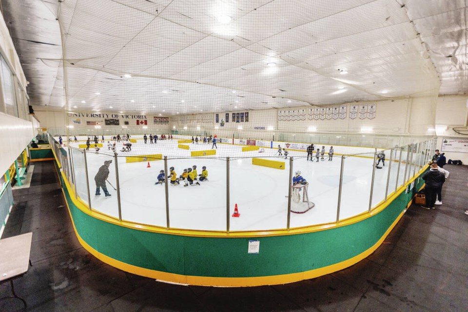 The ice rink at the University of Victoria's Ian H. Stewart Complex. DARREN STONE, TIMES COLONIST 