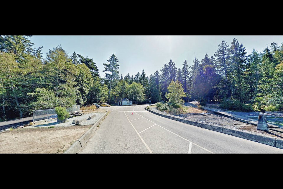 Gravelly Bay ferry terminal on Denman Island looking from the ­terminal back toward the entrance. VIA GOOGLE STREET VIEW 