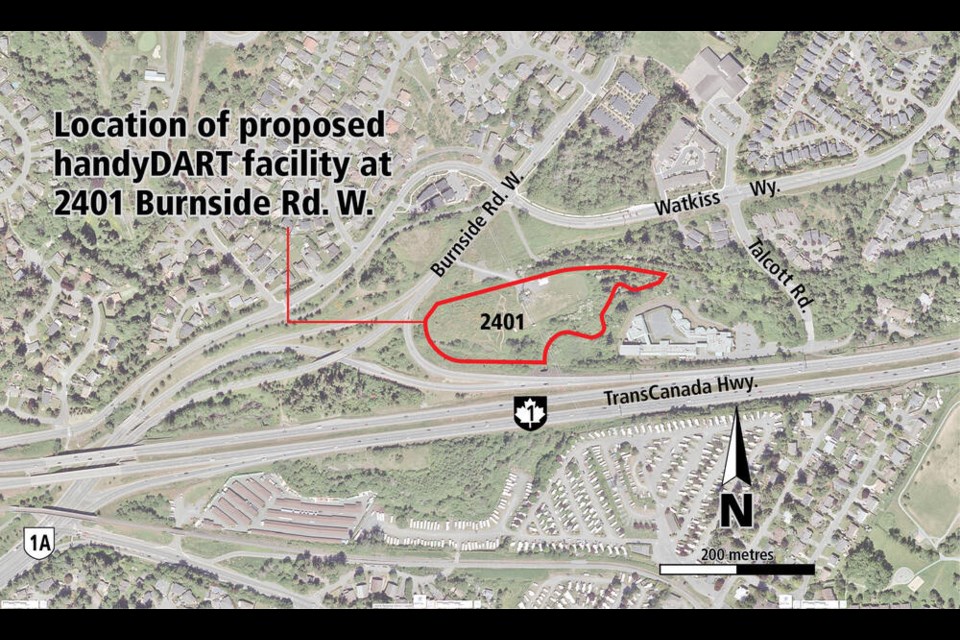 HandyDart facility on Burnside Road West. 