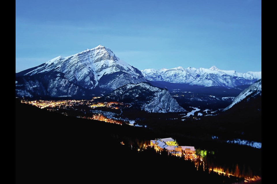 View of Banff and Cascade Mountain from The Banff Gondola. KIM PEMBERTON 