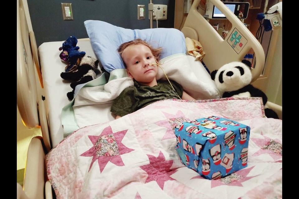 Autumn Techen underwent brain surgery in 2020. She is now home, back at school and continuing with recovery. FAMILY PHOTO 