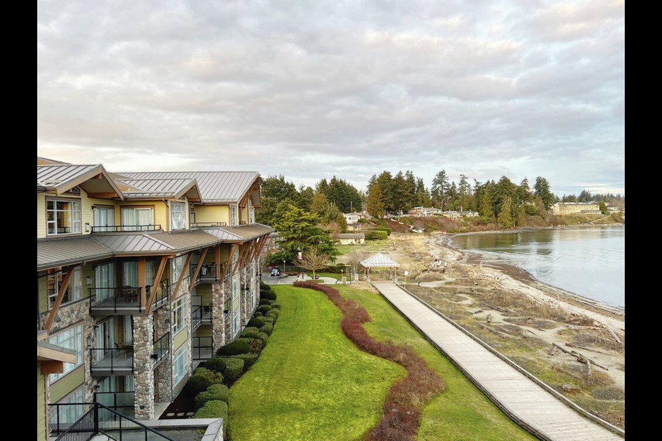 The Beach Club Resort, located just off the Parksville Beach Boardwalk, with panoramic views of the ocean and mountains. KIM PEMBERTON 