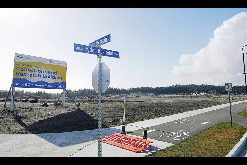 The property next to the planned Royal B.C. Museum Archives and Collections building will be home to a long-term-care facility for dementia patients. ADRIAN LAM, TIMES COLONIST 