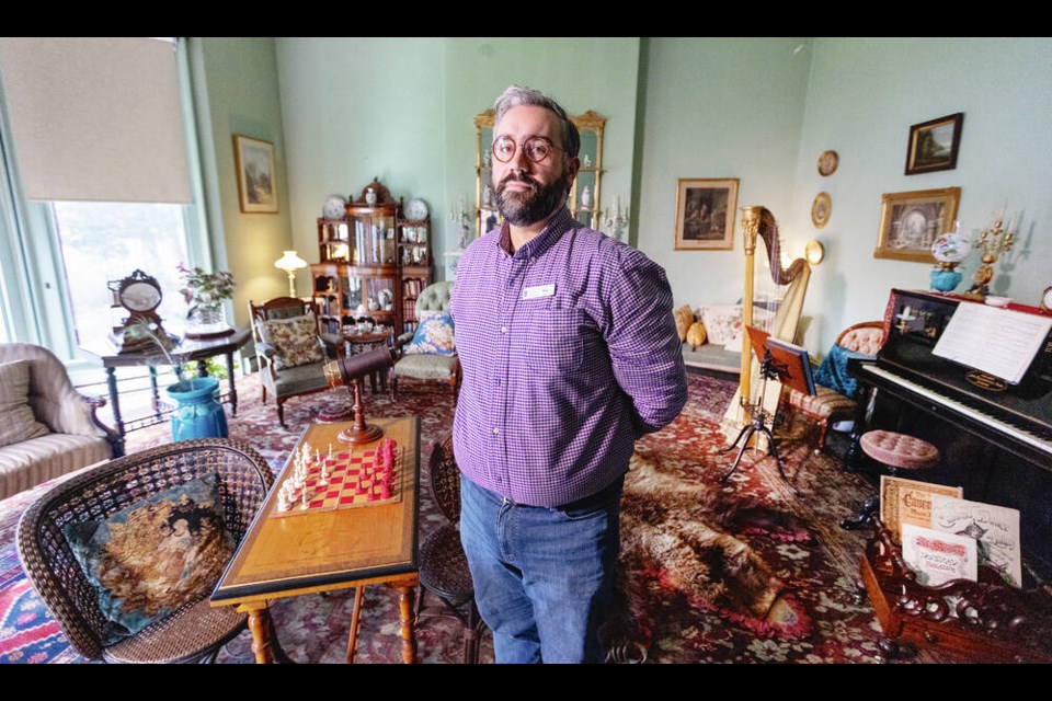 Executive director Kelly Black in the Point Ellice House drawing room in Victoria on Wednesday, March 22, 2023. DARREN STONE, TIMES COLONIST 
