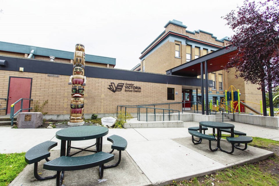 George Jay Elementary School in Victoria is seen in a photo from September 2019. DARREN STONE, TIMES COLONIST