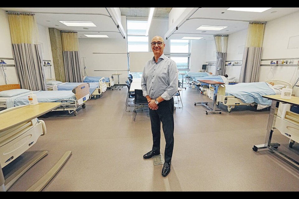 Dwayne Pettijohn, associate dean in the school of health and human services at Camosun College, says Camosuns nursing program gets lots of male applicants, so one of the issues is ensuring there are enough program seats and instructors. ADRIAN LAM, TIMES COLONIST 